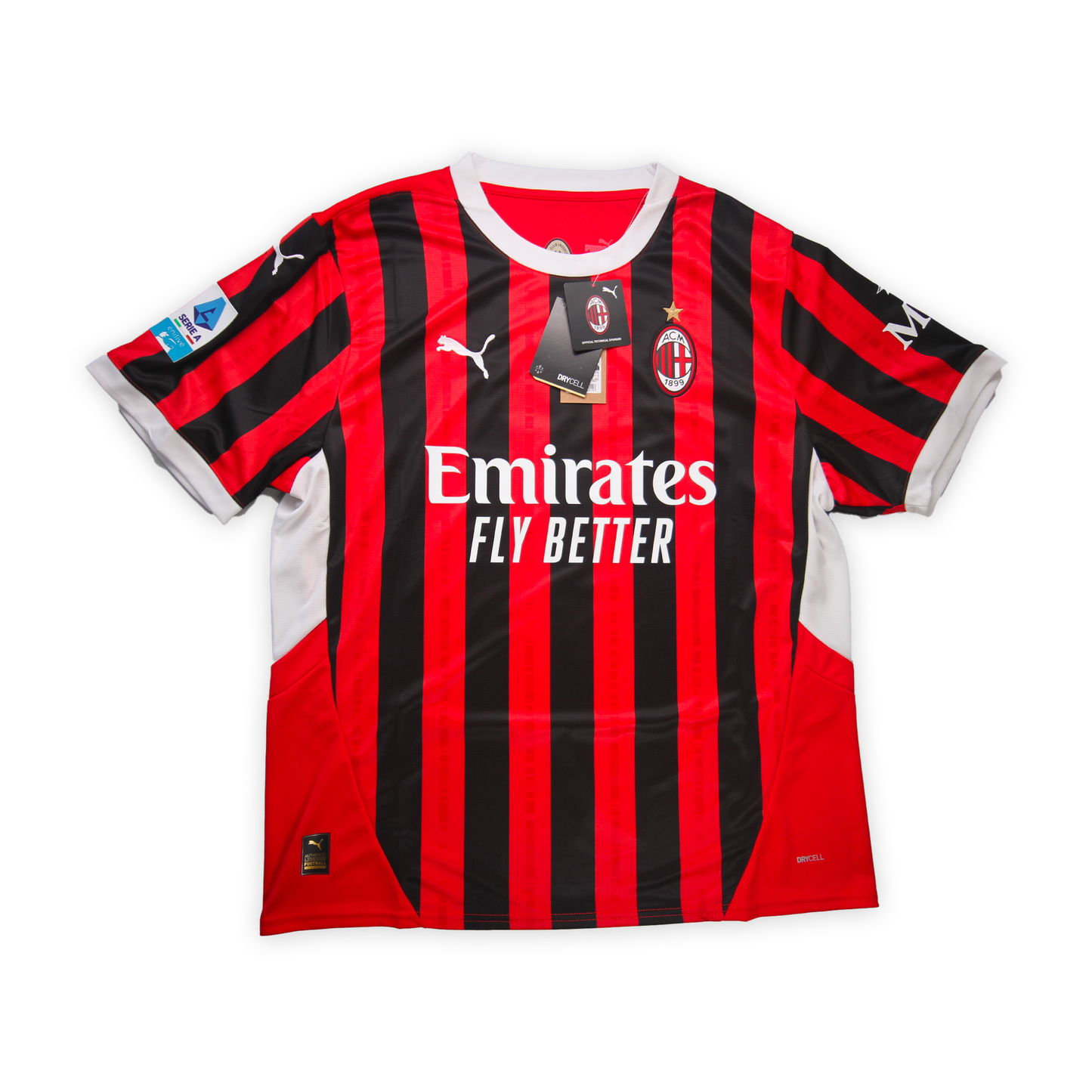 AC Milan 2024/25 Home #7 MORATA (BNWT / SIGNÉ) - XL