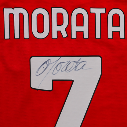 AC Milan 2024/25 Home #7 MORATA (BNWT / SIGNÉ) - XL