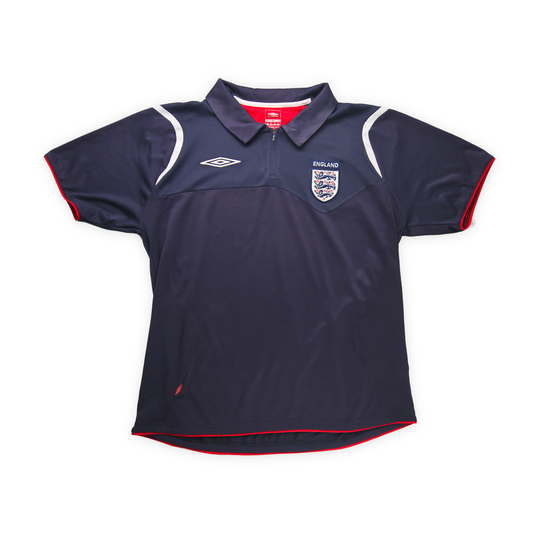 Angleterre 2003/05 1/4 Zip Polo Shirt - M