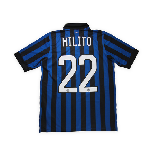 Inter Milan 2011/12 Home #22 MILITO - XL (kids)