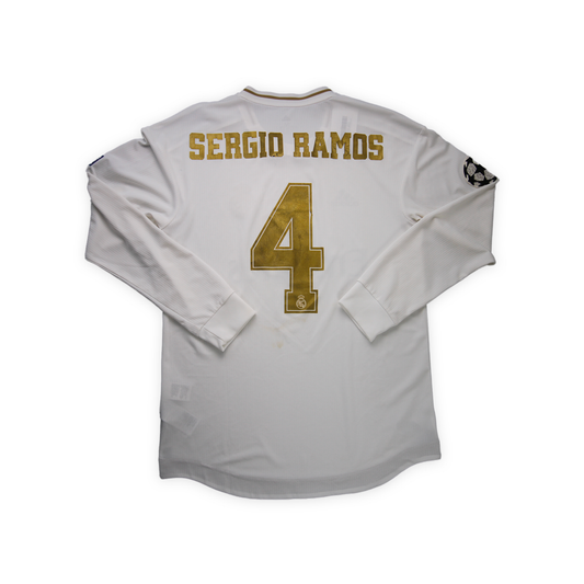 Real Madrid 2019/20 Home L/S #4 SERGIO RAMOS - M